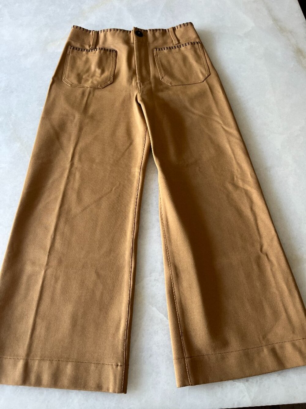 The Colette Whipstitch Crop Wide Leg Pant by Maeve 29 - Picture 11 of 12